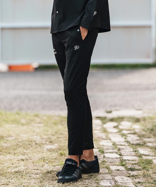 1minute 1second（ワンミニットワンセカンド）の「mp14361-cursive embroidery nylon jersey pants イージーパンツ(1M26H030)（その他パンツ・メンズ・ブラック/ネイビー/ホワイト・S/M/L/XL）」の11枚目の写真
