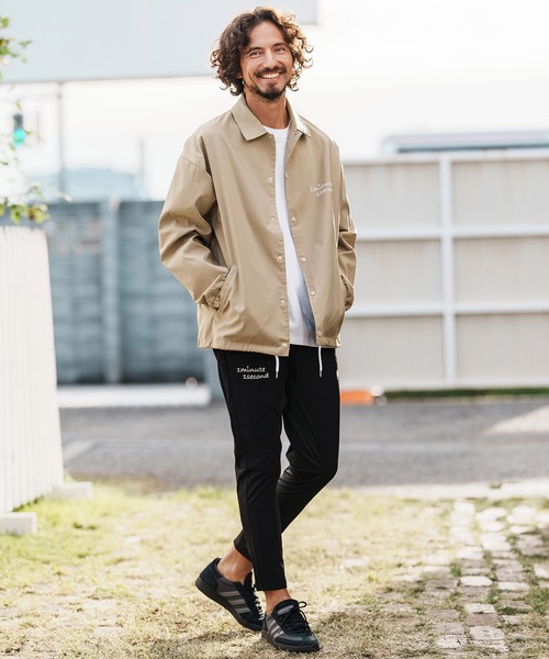 1minute 1second（ワンミニットワンセカンド）の「mp14361-cursive embroidery nylon jersey pants イージーパンツ(1M26H030)（その他パンツ・メンズ・ブラック/ネイビー/ホワイト・S/M/L/XL）」の14枚目の写真