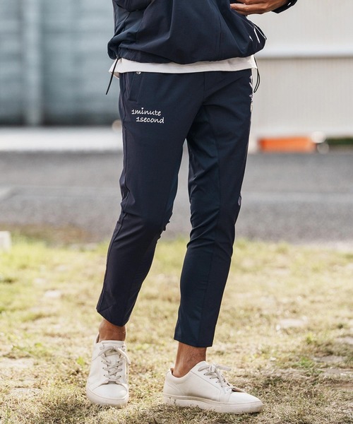 1minute 1second（ワンミニットワンセカンド）の「mp14361-cursive embroidery nylon jersey pants イージーパンツ(1M26H030)（その他パンツ・メンズ・ブラック/ネイビー/ホワイト・S/M/L/XL）」の16枚目の写真
