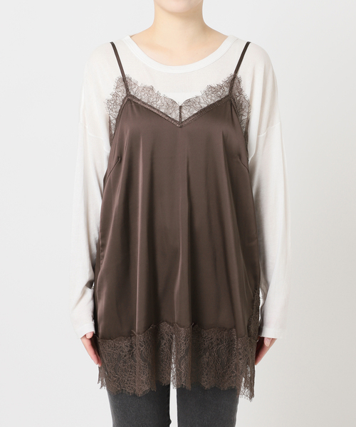 JOURNAL STANDARD relume サテンレースキャミチュニック サテンレースキャミチュニック（キャミソール）｜JOURNAL STANDARD