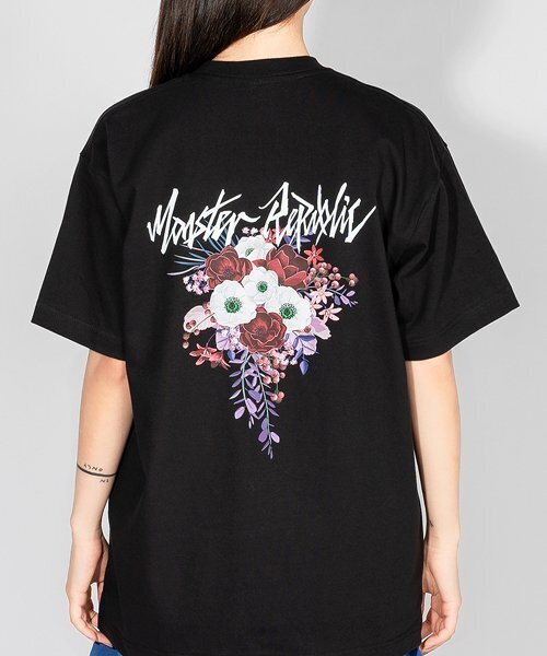 MONSTER REPUBLIC(モンスターリパブリック)の「ムーブメントフラワーメルローレッドTシャツブラック(Tシャツ/カットソー・レディース・その他・X-LARGE/LARGE/MEDIUM/SMALL)」の2枚目の写真