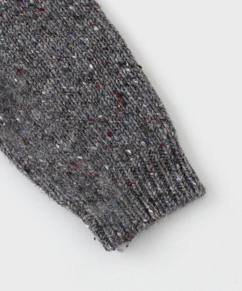 Maison Margiela（メゾンマルジェラ）の「MAISON MARGIELA (メゾン マルジェラ) 3G WOOL NEP C/N ニット（ニット/セーター・メンズ・グレー・LARGE）」の4枚目の写真