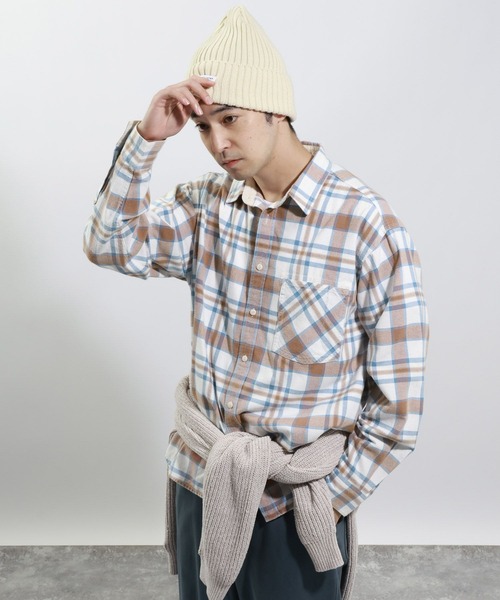 BAYFLOW(ベイフロー)の「ヴィンテージライクアソートチェックシャツ(シャツ/ブラウス・メンズ・ブラック/グリーン/ブルー/レッド・MEDIUM/LARGE)」の1枚目の写真