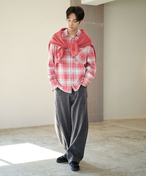 BAYFLOW(ベイフロー)の「ヴィンテージライクアソートチェックシャツ(シャツ/ブラウス・メンズ・ブラック/グリーン/ブルー/レッド・MEDIUM/LARGE)」の19枚目の写真