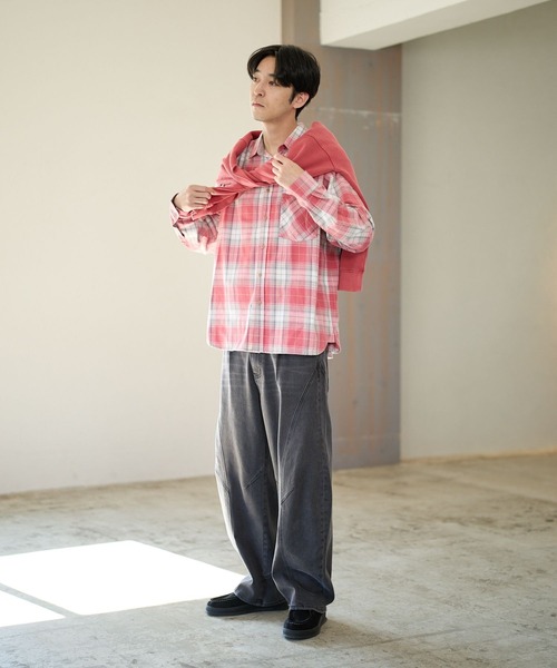 BAYFLOW(ベイフロー)の「ヴィンテージライクアソートチェックシャツ(シャツ/ブラウス・メンズ・ブラック/グリーン/ブルー/レッド・MEDIUM/LARGE)」の20枚目の写真