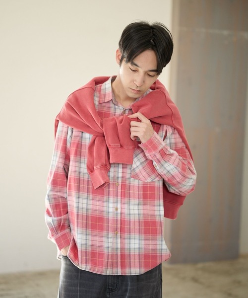 BAYFLOW(ベイフロー)の「ヴィンテージライクアソートチェックシャツ(シャツ/ブラウス・メンズ・ブラック/グリーン/ブルー/レッド・MEDIUM/LARGE)」の21枚目の写真