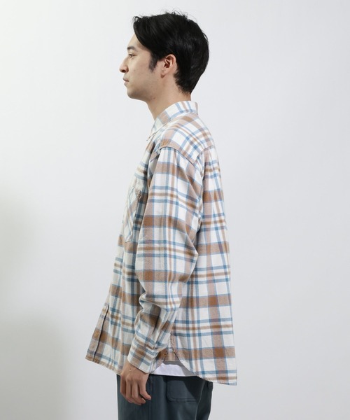 BAYFLOW(ベイフロー)の「ヴィンテージライクアソートチェックシャツ(シャツ/ブラウス・メンズ・ブラック/グリーン/ブルー/レッド・MEDIUM/LARGE)」の5枚目の写真