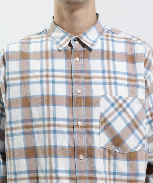 BAYFLOW(ベイフロー)の「ヴィンテージライクアソートチェックシャツ(シャツ/ブラウス・メンズ・ブラック/グリーン/ブルー/レッド・MEDIUM/LARGE)」の7枚目の写真