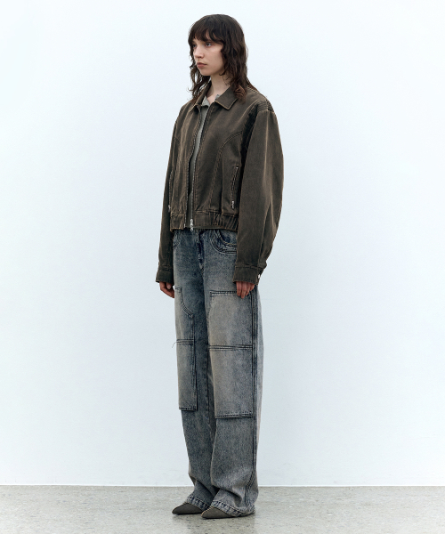INSILENCE WOMEN（インサイレンスウーマン）の「ヴィンテージカーペンターデニム WASHED BLUE（デニムパンツ・レディース・その他・SMALL/MEDIUM）」の2枚目の写真