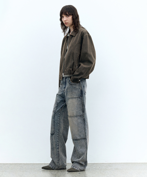 INSILENCE WOMEN（インサイレンスウーマン）の「ヴィンテージカーペンターデニム WASHED BLUE（デニムパンツ・レディース・その他・SMALL/MEDIUM）」の4枚目の写真
