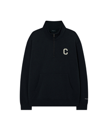 Cロゴハーフジップスウェット ダークネイビー