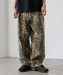 PBLIM | 《UNISEX/３サイズ展開》レオパードバルーンパンツ(デニムパンツ)