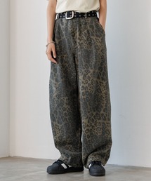 PBLIM | 《UNISEX/３サイズ展開》レオパードバルーンパンツ(デニムパンツ)