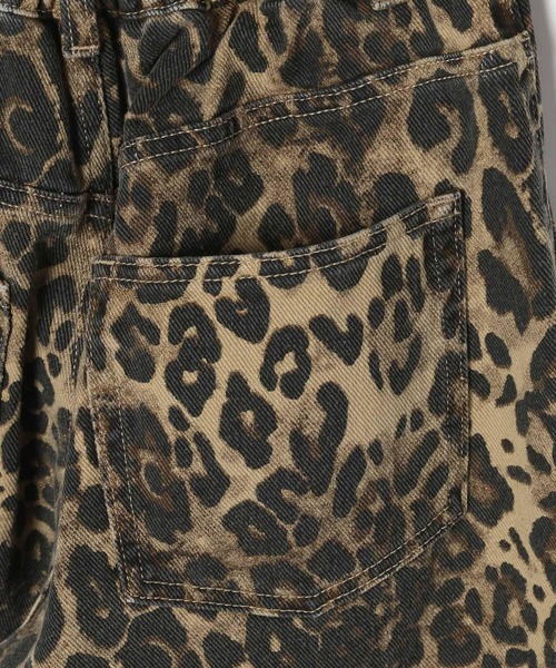 PBLIM（ページボーイリム）の「《UNISEX/３サイズ展開》レオパードバルーンパンツ（デニムパンツ・レディース・カーキ/ブラウン・SMALL/MEDIUM/LARGE）」の6枚目の写真