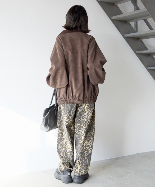 PBLIM（ページボーイリム）の「《UNISEX/３サイズ展開》レオパードバルーンパンツ（デニムパンツ・レディース・カーキ/ブラウン・SMALL/MEDIUM/LARGE）」の17枚目の写真