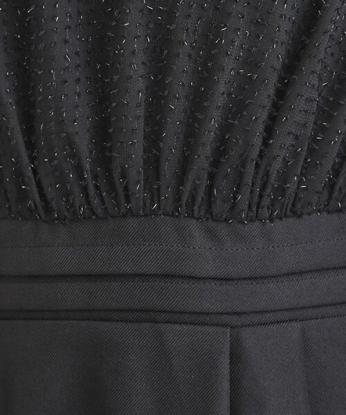 couture brooch（クチュールブローチ）の「【通勤・ラメジャカード】ドッキングワンピース（ワンピース・レディース・ナチュラル/ブラック・38/36/42/40）」の11枚目の写真