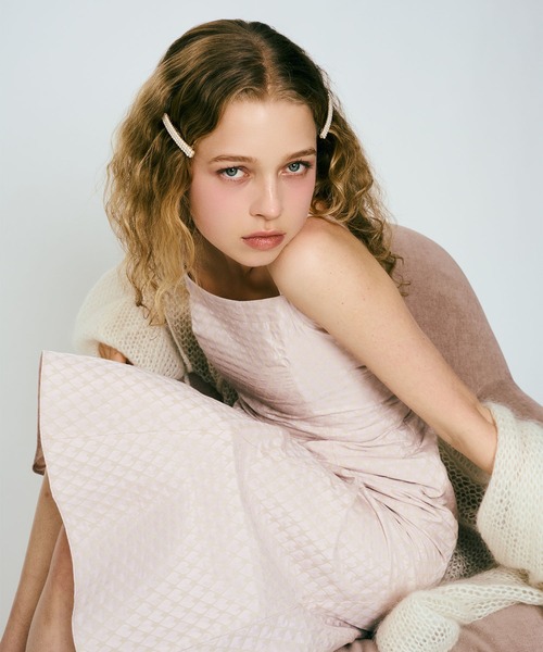 DEICY(デイシー)の「ハートJQキャミワンピース(ワンピース・レディース・ピンク/ベージュ・1/0)」の2枚目の写真