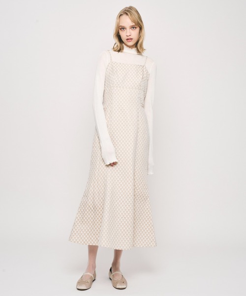 DEICY(デイシー)の「ハートJQキャミワンピース(ワンピース・レディース・ピンク/ベージュ・1/0)」の3枚目の写真