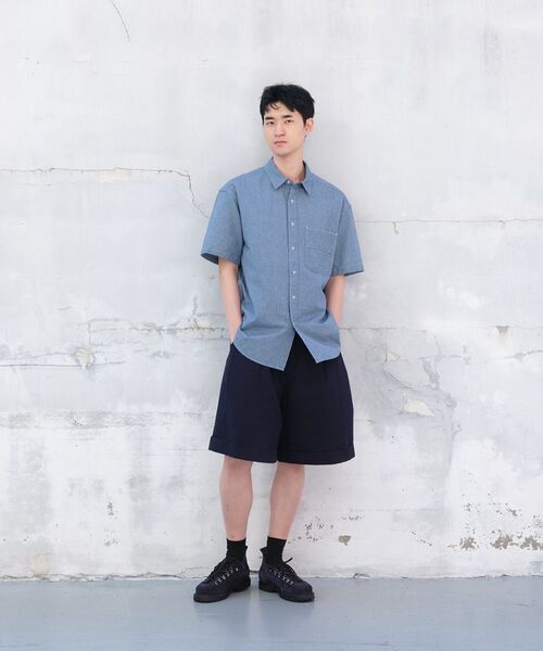 HORLISUN(ホーリーサン)の「オフィール デニム チェック シャツ ブルー(シャツ/ブラウス・レディース・その他・SMALL/MEDIUM/LARGE)」の5枚目の写真