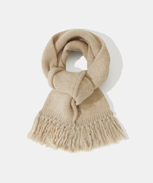 Diamond Layla（ダイアモンドレイラ）の「Baby Alpaca & Ramswool Tassel Muffler M7 Nude Beige（マフラー）」