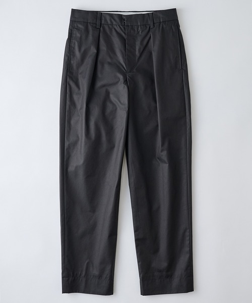 NewAnce(ニュアンス)の「【NewAnce】One Tuck Straight Pants -N-Compact Twill Series -/ワンタックストレートパンツ(その他パンツ・メンズ・ブラック/ベージュ・S/L/M)」の9枚目の写真