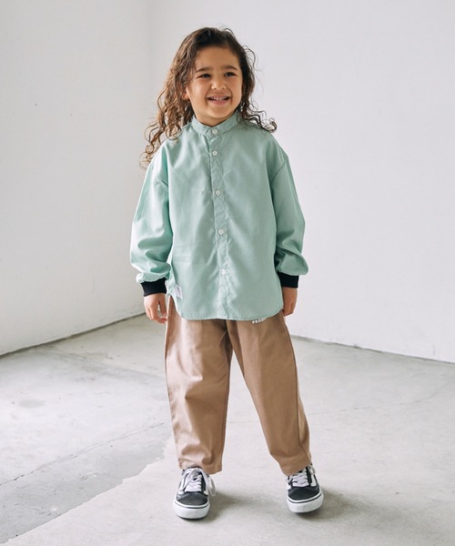 GENERATOR（ジェネレーター）の「GENERATOR/ジェネレーター ストライプシャツ（シャツ/ブラウス・キッズ・グリーン/ネイビー・M/L/XL）」の8枚目の写真