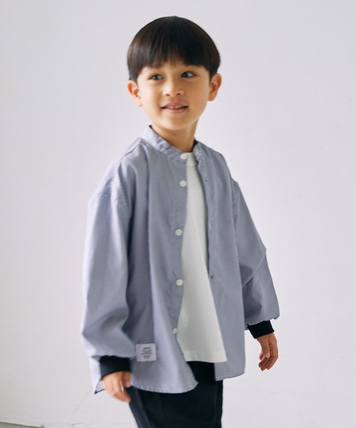 GENERATOR（ジェネレーター）の「GENERATOR/ジェネレーター ストライプシャツ（シャツ/ブラウス・キッズ・グリーン/ネイビー・M/L/XL）」の3枚目の写真