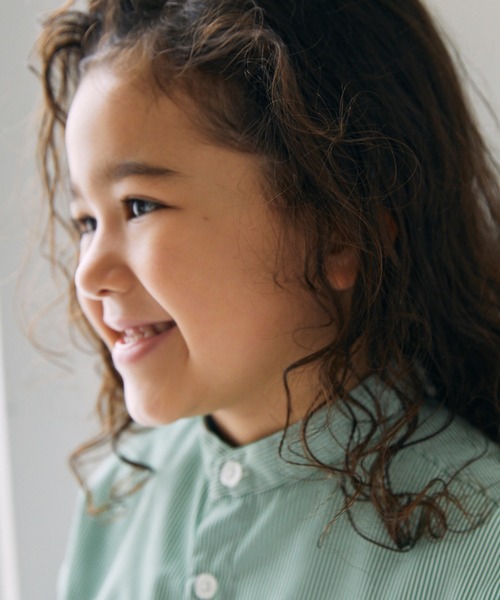 GENERATOR（ジェネレーター）の「GENERATOR/ジェネレーター ストライプシャツ（シャツ/ブラウス・キッズ・グリーン/ネイビー・M/L/XL）」の9枚目の写真