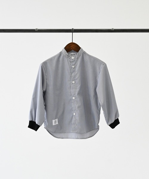 GENERATOR（ジェネレーター）の「GENERATOR/ジェネレーター ストライプシャツ（シャツ/ブラウス・キッズ・グリーン/ネイビー・M/L/XL）」の12枚目の写真