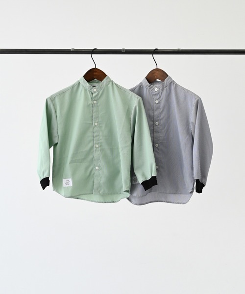 GENERATOR（ジェネレーター）の「GENERATOR/ジェネレーター ストライプシャツ（シャツ/ブラウス・キッズ・グリーン/ネイビー・M/L/XL）」の14枚目の写真