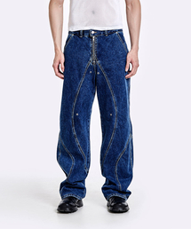 51%（フィフティーワンパーセント）の「TUNNEL LINING TROUSER (DENIM) - DEEP BLUE（デニムパンツ）」
