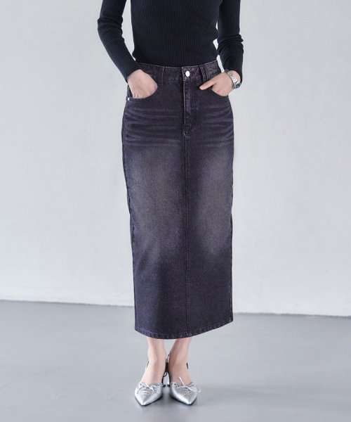 DECET WOMEN(デケット ウーマン)の「シグネチャーロングスカート DCSK003ブラックピンク(スカート・レディース・その他・SMALL/MEDIUM/LARGE/X-SMALL)」の4枚目の写真