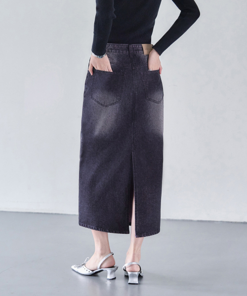 DECET WOMEN(デケット ウーマン)の「シグネチャーロングスカート DCSK003ブラックピンク(スカート・レディース・その他・SMALL/MEDIUM/LARGE/X-SMALL)」の5枚目の写真