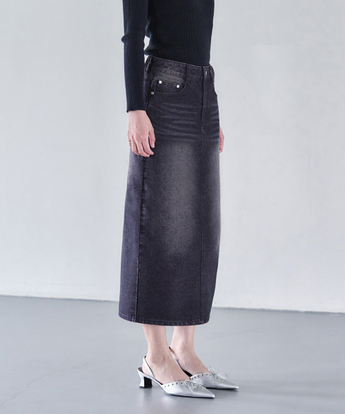 DECET WOMEN(デケット ウーマン)の「シグネチャーロングスカート DCSK003ブラックピンク(スカート・レディース・その他・SMALL/MEDIUM/LARGE/X-SMALL)」の7枚目の写真