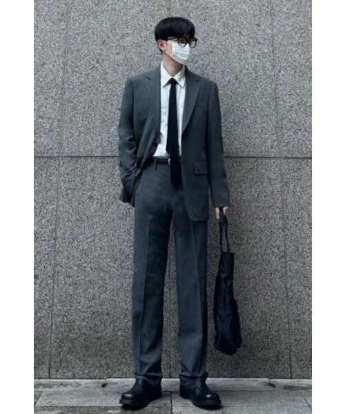 NONBLANK（ノンブランク）の「[SAINT YEAR] セミワイドフィットスラックス_GREY（スラックス・メンズ・その他・SMALL/MEDIUM/LARGE/X-LARGE/XX-LARGE）」の14枚目の写真