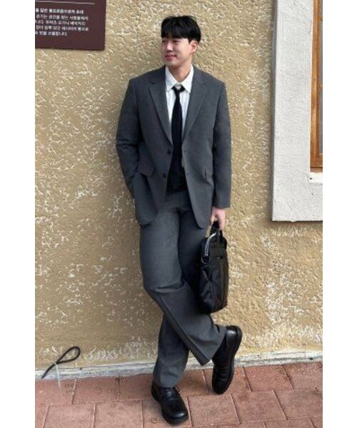 NONBLANK（ノンブランク）の「[SAINT YEAR] セミワイドフィットスラックス_GREY（スラックス・メンズ・その他・SMALL/MEDIUM/LARGE/X-LARGE/XX-LARGE）」の15枚目の写真