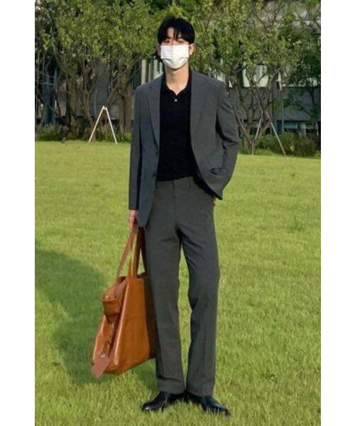 NONBLANK（ノンブランク）の「[SAINT YEAR] セミワイドフィットスラックス_GREY（スラックス・メンズ・その他・SMALL/MEDIUM/LARGE/X-LARGE/XX-LARGE）」の16枚目の写真