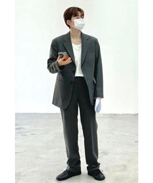 NONBLANK（ノンブランク）の「[SAINT YEAR] セミワイドフィットスラックス_GREY（スラックス・メンズ・その他・SMALL/MEDIUM/LARGE/X-LARGE/XX-LARGE）」の5枚目の写真