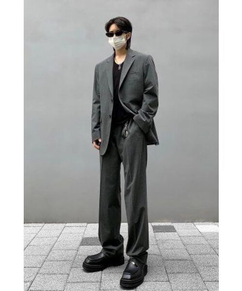 NONBLANK（ノンブランク）の「[SAINT YEAR] セミワイドフィットスラックス_GREY（スラックス・メンズ・その他・SMALL/MEDIUM/LARGE/X-LARGE/XX-LARGE）」の9枚目の写真
