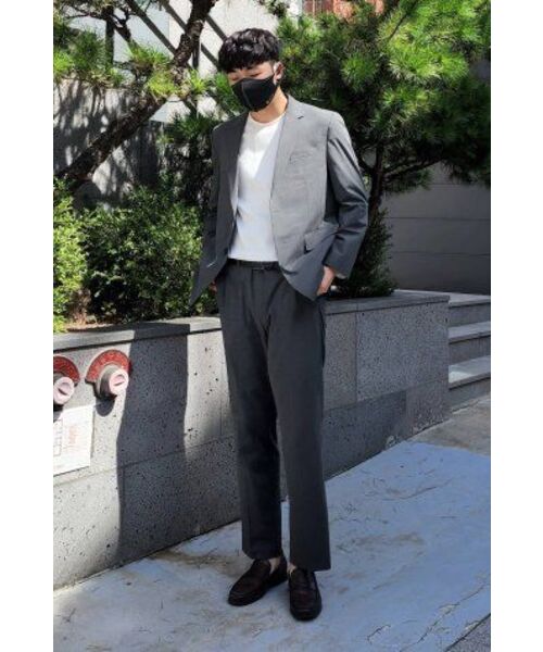 NONBLANK（ノンブランク）の「[SAINT YEAR] セミワイドフィットスラックス_GREY（スラックス・メンズ・その他・SMALL/MEDIUM/LARGE/X-LARGE/XX-LARGE）」の3枚目の写真