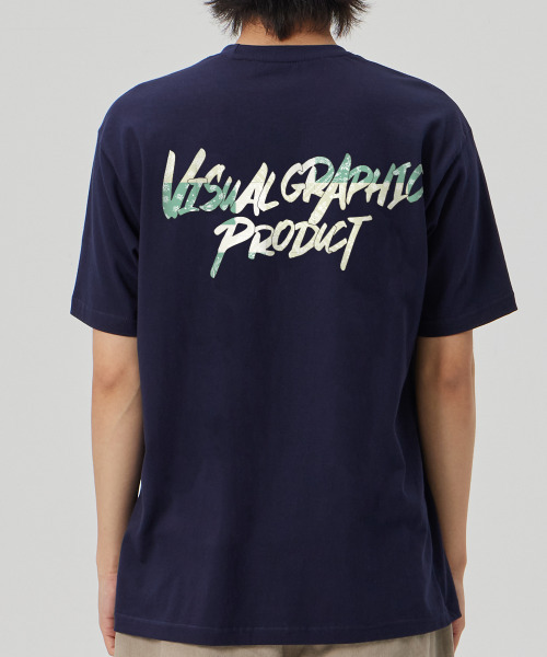 BY.L(バイエル)の「マルチペイズリーグラフィティロゴ半袖Tシャツネイビー(Tシャツ/カットソー・メンズ・その他・MEDIUM/LARGE/X-LARGE)」の2枚目の写真
