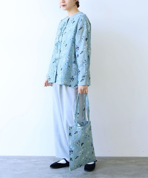 yuni(ユニ )の「△Floral embroidely BAG 1701BG001261(トートバッグ・レディース・ブルー/イエロー・FREE)」の7枚目の写真