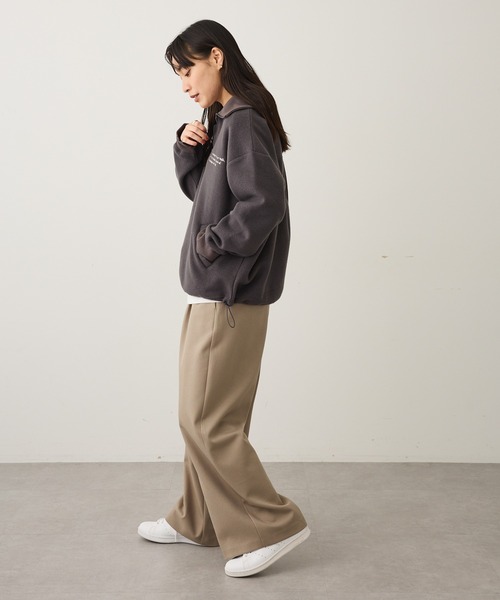 CRAFT STANDARD BOUTIQUE（クラフトスタンダードブティック）の「起毛ハーフジッププルオーバー ◆（Tシャツ/カットソー・レディース・アイボリー/チャコールグレー/ライトグレー・FREE）」の18枚目の写真