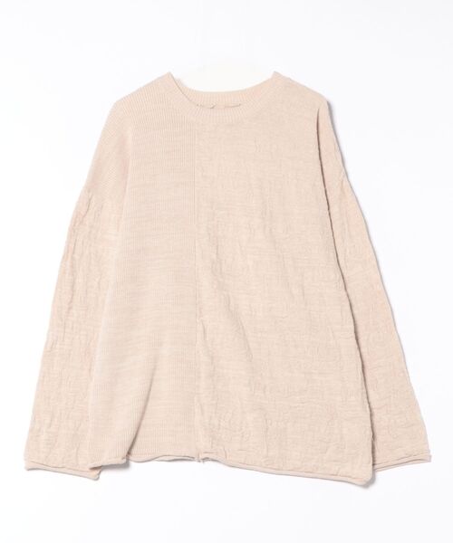 チャイハネ（チャイハネ）の「【チャイハネ】ペイズリーコットンニットMEN'Sトップス（ニット/セーター・メンズ・グレー/ブラック/ナチュラル/マスタード・FREE）」の4枚目の写真