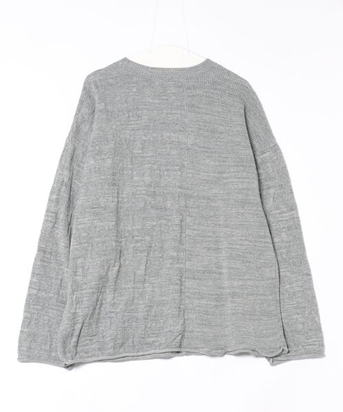 チャイハネ（チャイハネ）の「【チャイハネ】ペイズリーコットンニットMEN'Sトップス（ニット/セーター・メンズ・グレー/ブラック/ナチュラル/マスタード・FREE）」の7枚目の写真