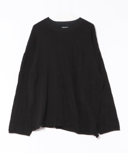 チャイハネ（チャイハネ）の「【チャイハネ】ペイズリーコットンニットMEN'Sトップス（ニット/セーター・メンズ・グレー/ブラック/ナチュラル/マスタード・FREE）」の2枚目の写真