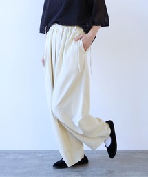 yuni（ユニ　）の「Rayon/cotton twill product dye drawstrings パンツ（その他パンツ）」