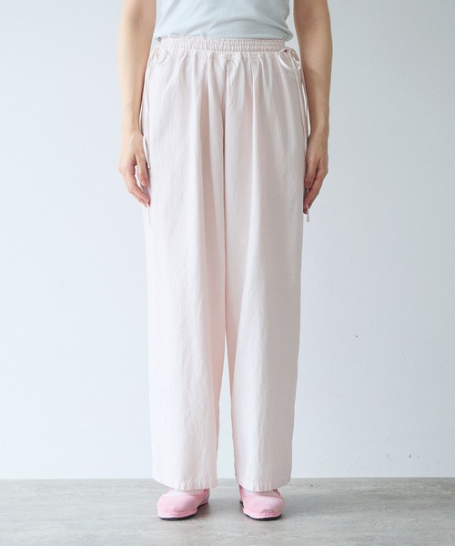 yuni（ユニ　）の「Rayon/cotton twill product dye drawstrings パンツ（その他パンツ・レディース・ピンク/ブルー・FREE）」の16枚目の写真