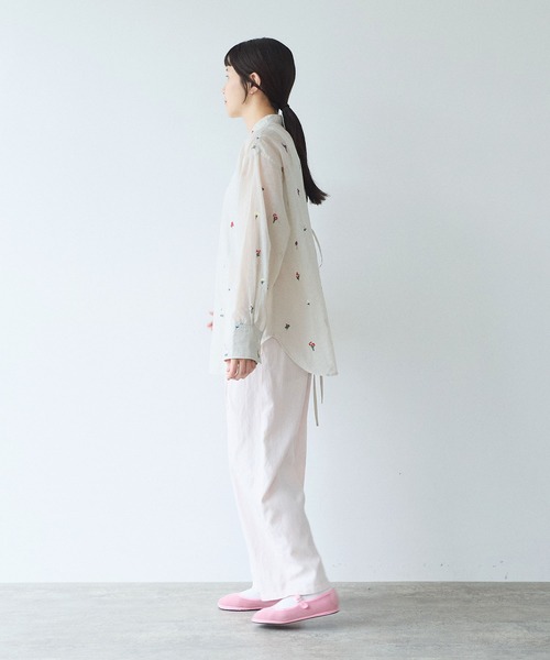 yuni（ユニ　）の「Rayon/cotton twill product dye drawstrings パンツ（その他パンツ・レディース・ピンク/ブルー・FREE）」の10枚目の写真
