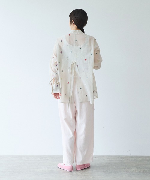 yuni（ユニ　）の「Rayon/cotton twill product dye drawstrings パンツ（その他パンツ・レディース・ピンク/ブルー・FREE）」の11枚目の写真